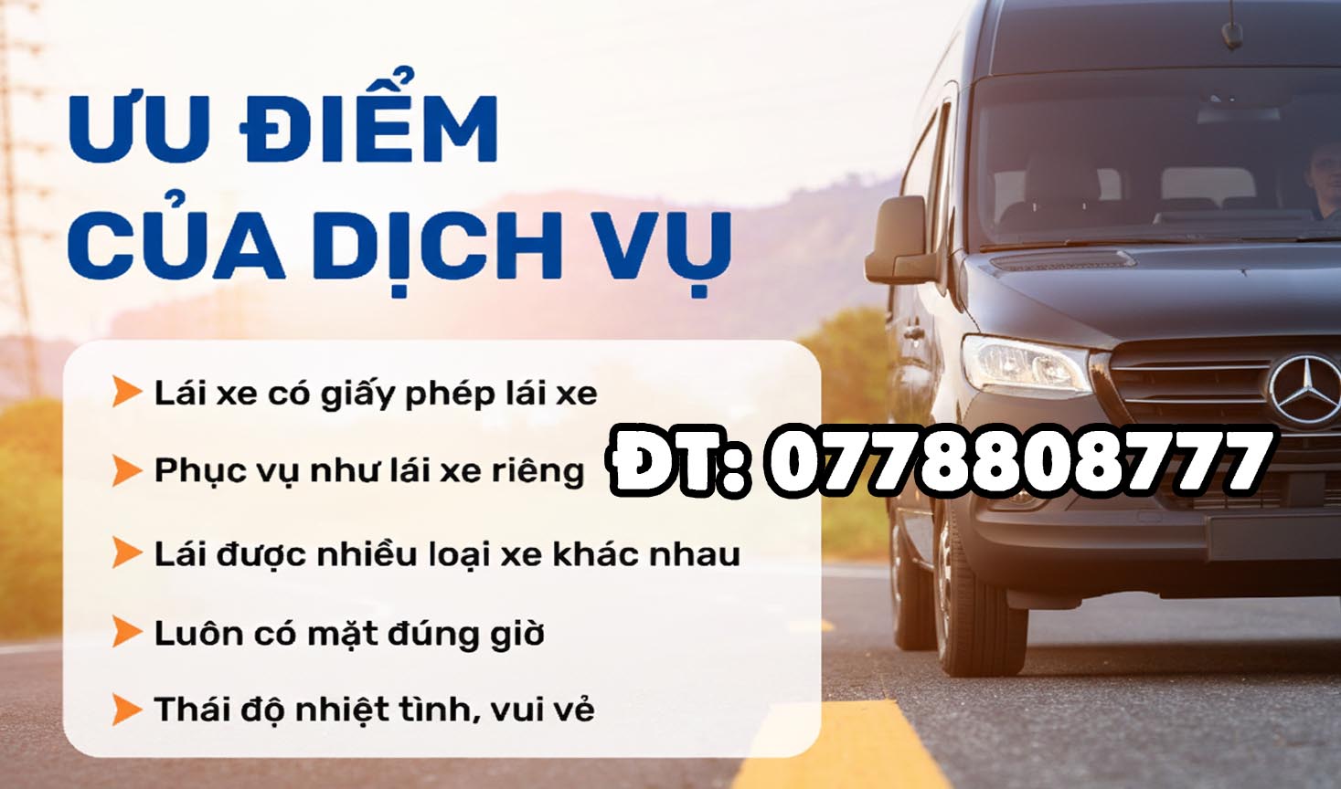 Dịch vụ lái xe hộ an toàn, tiện lợi, giúp bạn yên tâm về nhà mọi lúc.